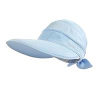 Rivweten Sun Hats for Women with UV Protection Wide Brim Sun Hat Visor Summer Beach Outdoor Foldable Womens Cap (UK, Alpha, One Size, Blue)
