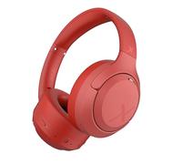 Riwbox Hybrid Active Noise Cancelling Headphones,Wireless Over Ear Bluetooth Headset,60H Playtime,Hi-Res Audio, Foldable,Bluetooth V5.4,Comfort&Immersion for Work,Commuting (Red)