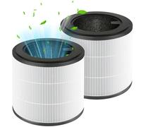 Riwer 2 Pack Replacement Filter True HEPA Compatible for Philips 800 Series Air Purifier AC0830/10 AC0820/30 AC0820/10 AC0819/10, Replace Part FY0194/30, H13 Air Clean