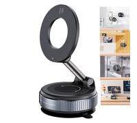 RIWPKFH Strong Magnetic Car Phone Holder for MagSafe,Upgraded Vacuum Suction Cup Phone Mount 360° Cell Phone Holders for All Smartphones & All Car Models