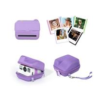 Rixavleo Camera Accessories Bundle for Polaroid Go, Magnetic Lens Cap Cover + 5-Magnetic Picture Frame + Hard EVA Protective Case, Dustproof and Shockproof Kit for Instant Camera(Purple)