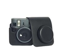 Rixavleo Camera Protective Case Compatible with Polaroid Mini 41, Vintage PU Leather Camera Carrying Storage Bag with Adjustable Shoulder Strap &Pocket for Film (Black)
