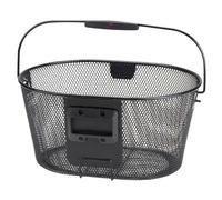 Rixen & Kaul Oval Front Basket 16l One Size Black