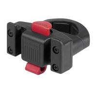 Rixen und Kaul Caddy Oversized KR863 Bicycle Basket, Black, Plastic, Frame Mounting, Diameter 36-55 mm