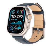 RIXENY Genuine Leather Strap for Apple Watch 49mm 46mm 45mm 44mm 42mm 40mm 38mm, Replacement Bracelet Band for iWatch Ultra 3 2 1 SE Series 11 10 9 8 7 6 5 4 3