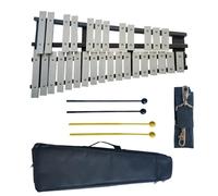 RIXGWND 30 Note Glockenspiel Xylophone Bell Kit,Foldable Xylophone Percussion Instrument with 4 Mallets,Shoulder Strap and Carrying Bag,Professional Percussion Instrument Set for Adults & Students
