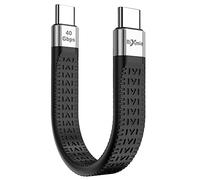 Rixmie Short USB C Cable, 40Gbps USB4 Cable Compatible with Thunderbolt 4/3 Interface, USB C to USB C Cable Supports 8K Display.