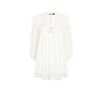 Rixo Inez Embroidered Cotton Mini Dress - Ivory - 8 (UK8 / XS)