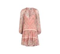 Rixo Miyah Patterned Georgette Mini Dress - Multicoloured - 8 (UK8 / XS)