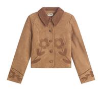 RIXO Women's Dionne Jacket Retro Daisy Applique Tan