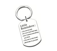 Rixotix key ring3,Inspiration/Motivational/Mental Health Keyring Daily Affirmation Inspiration Uplifting Quotes Reminder Gift For Her He Hug Gifts Self Love(SIZE:1)