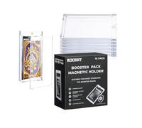 RIXUGIT 10-Pack One Touch Booster-Pack Magnetic-Holders - UV Protection Clear Booster Pack Cases, Fit for Standard Cards Storage and Display, Protect Your Collectible, Sports, and Gaming Cards