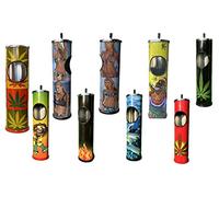 riya Standing Ashtray, Rotating Ashtray, Wind Ashtray, Various Designs (Hemp Leaf, Black)