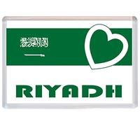 Riyadh - Love Saudi Arabia/Arabian Flag Towns & Cities - 96 x 67mm Jumbo Fridge Magnet
