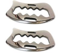 RIYAN 2PCS Stainless Steel Gua Sha Scraping Massage Tool Soft Tissue Mobilization Body Pain Scraping Tool Easy to Use