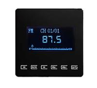 RIYAN 86 Bluetooth Mini Home Background Music System is Compatible with Wall Mounted Amplifier Touch Key for FM TF Black Easy Install