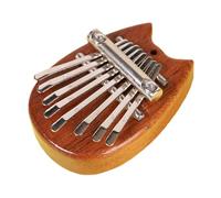 RIYAN Mini Kalimba 8 Key Exquisite Finger Thumb Piano, Beginners Music Lovers Players,Cute Pendant Cat Easy Install Easy to Use