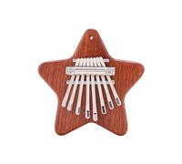 RIYAN Mini Kalimba 8 Key Exquisite Finger Thumb Piano, Beginners Music Lovers Players,Cute Pendant Pentagram