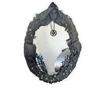 RIYAN Triple Moon Goddess Wall Mirror - Wall-Mounted Mirror with Retro Design
