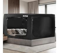 RIYDH Bed Canopy Tents for Adult - Portable Dream Tent with 3 Doors, Breathable Private Space, 70% Blackout