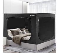 RIYDH Bed Canopy Tents for Adults - Portable Dream Tent with 3 Doors, Breathable Private Space, 70% Blackout