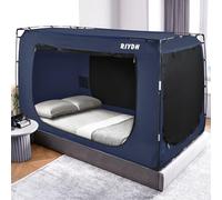 RIYDH Dream Tent for Double Canopy Bed for Adults and Children, Portable Original Design, Breathable Interior, 80% Darkening, 3 Doors, Spacious Sleeping Space