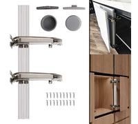 Riyhch Lateral Opening Door Hinge, 180° Parallel Opening Cabinet Wardrobe Door Sliding, Load-Bearing 15.4lb Heavy Duty Hinge