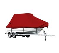 RIYIFER Boat Covers, Heavy Duty Waterproof Oxford Cloth for Outdoor Protection 210D Trailerable Center Console Boat Cover for Tri-Hull V-Hull Runabout,Red,19~21FT:768 * 525cm