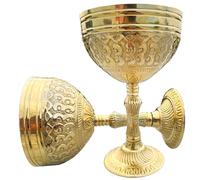 Riylox Handmade Brass Wine Goblet Vintage Theme Medieval gifts Chalice Cup Merchandise Drinking Wine Goblets. vintage chalice design reminiscent of King Arthur's era.