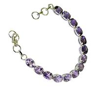 Riyo Gems Women's Amethyst Buy Jewelry Gem Silver Bracelet Purple N½