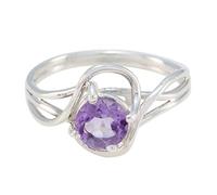 Riyo House of Rings Choose Your Color Ring 925 Sterling Silver Ring Round Shape Ring Custom Jewelry Birthday Ring Gemstone Rings for Boys and Girls