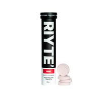 RIYTE™ Electrolyte Hydration Tablets | 6 Electrolytes, 5 Vitamins | No Sugar | Naturally Flavoured, Coloured & Sweetened | Vegan | 20 Effervescent Tablets (20 x 4.3g) | Berry