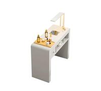 RIYUE_SHENGHENG Manicure Table Station, Home Salon Spa Nail Desk With Dust Collector & LED Lamp, Nail Beauty Manicure Desk Workstation With Storage Drawers