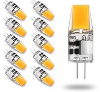 Riyueyi (10-Pack 5Watt G4 LED Bi-Pin Base AC/DC 12V Light Bulb White 6000K Waterproof Halogen G4 50W led Replacement Not Dimmable,White 6000K,5W
