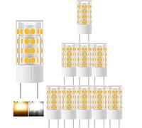 Riyueyi G4 LED Bulbs Cool White 6000K 3W 250 Lumens No Flickering LED Bulbs Non Dimmable 220-240V Replacement 30W G4 Halogen Bulbs, 10 Pack,Cool White 6000K,3W