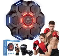RIZENCE 2025 Upgraded Music Boxing Machine, Wall Mounted Smart Boxing Machine with Gloves for Adults, 9-Level Speed & Mode Adjustmen, Musical Punch Machine with LED Lights, Gifts for Man