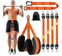 RIZENCE Pull Up Assistance Bands, 2026 Upgraded Heavy Duty Resistance Bands for Pull Ups, Adjustable Weight/Size with 2 Feet Rest, Storage Bag, Natural Latex Pull Up Assist Band Set - 300LBS