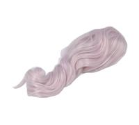 RIZGHWOY 1/3 Doll Wig with Long Curly Soft Silk Hair, Real Scalp Design, Suitable for 22-23cm Head Circumference, Comfortable Wear for Doll Lovers (Purple)