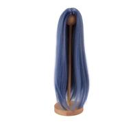 RIZGHWOY 1/4 BJD Doll Wig, 1/4 Ball Jointed Doll Wig with Center Parting Silk DIY Styling for Christmas Birthday (Blue)