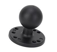 RIZGHWOY 1.5 Inch Ball Mount Base, AMPS Round Plate Aluminum Alloy Base with 1.5" Non Slip Rubber Ball Suitable for RAM Mounts C Size Double Socket Arm