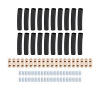 RIZGHWOY 10 AWG Wire Connection Terminal Kit Easy Installation Quick Wiring for Various Projects 20 Sets of Copper Connection Terminals for Mechanical Equipment