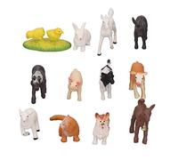 RIZGHWOY 12 Pieces Simulation Farm Animal Toys, Ideal for Scenic Scenes, Farm Puppy Play, Educational Animal Figures Set for Early Learning, Teachers, Kids