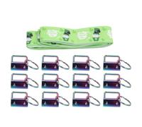 RIZGHWOY 12PCS Key Fob Hardware, Sturdy Iron Wristband Clips with Rings for Crafting Lanyards Keychains, Secure Clamping Mechanism (Multicolor Clip)