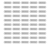 RIZGHWOY 23mm Double Hole Metal Tags, 50Pcs Zinc Alloy