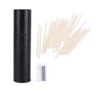 RIZGHWOY 25 Pack Disappearing Tailor Chalk Refills, White with Sharpener