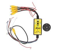 RIZGHWOY 4 in 1 Backup Camera Switcher, 4 Input 1 Output Video Splitter for Cars Trucks SUVs with Wireless Remote Control MCU Intelligent Circuit