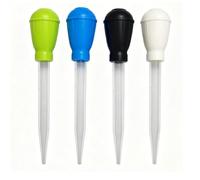 RIZGHWOY 4 Pack Turkey Baster,30ml Aquarium Water Changer Multifunctional Dropper Pipette for Fish Tank Cleaning (45cm siphon)