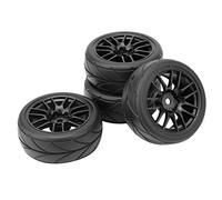 RIZGHWOY 4pcs of Rubber -RC Racing Tire At the Edge of the Road Wheel for HSP HPI 9068-6081 1/10, Robust and Durable Installation, Lasting and Easy for the RC Tire for the Car