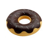 RIZGHWOY 5.12in Dog Donut Chew Toy, Thickened Puppy Teether (Chocolate)