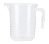 RIZGHWOY 500ml 1000ml Plastic Measuring Cups with Lid Food Grade Clear Measurement Tool for Baking Cooking Clear Bright Markings Lightweight Ergonomic Handles Well Sealing Lid Multiple (1000ML)